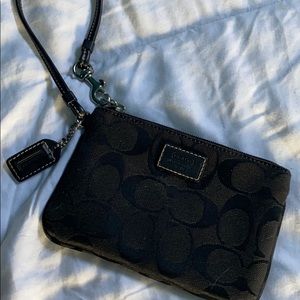 Black Coach wristlet